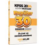 Yediiklim Yayınları 2024 Eğitim Bilimleri Ölçme ve Değerlendirme Popüler Tamamı Çözümlü 30 Deneme