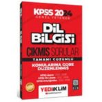 Yediiklim Yayınları - 2024 KPSS Dil Bilgisi Konularına Göre Tamamı Çözümlü Çıkmış Sorular