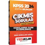 Yediiklim Yayınları - 2024 KPSS Eğitim Bilimleri Konularına Göre Tamamı Çözümlü Çıkmış Sorular