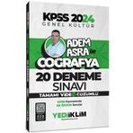 Yediiklim Yayınları - 2024 KPSS Genel Kültür Adem Asra ile Coğrafya Tamamı Video Çözümlü 20 Deneme Sınavı