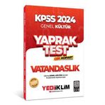 Yediiklim Yayınları 2024 KPSS Genel Kültür Vatandaşlık Çek Kopart Yaprak Test