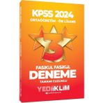 Yediiklim Yayınları 2024 KPSS Ortaöğretim Ön Lisans Fasikül Tamamı Çözümlü 3 Deneme Mesleki Hazırlık