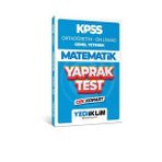 Yediiklim Yayınları 2024 KPSS Ortaöğretim Ön Lisans Genel Yetenek Matematik Çek Kopart Yaprak Test