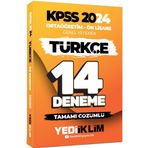 Yediiklim Yayınları 2024 KPSS Ortaöğretim Ön Lisans Genel Yetenek Türkçe 14 Deneme Tamamı Çözümlü