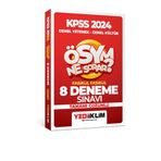 Yediiklim Yayınları 2024 KPSS Ösym Ne Sorar Genel Yetenek Genel Kültür Tamamı Çözümlü 8 Fasikül Deneme