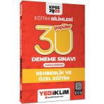Yediiklim Yayınları 2025 Kpss Eğitim Bilimleri 30 Popüler Rehberlik Ve Özel Eğitim Tamamı Çözümlü Deneme Sınavı