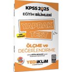 Yediiklim Yayınları 2025 KPSS Eğitim Bilimleri Ölçme ve Değerlendirme Çek Kopart Yaprak Test