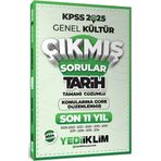 Yediiklim Yayınları 2025 Kpss Genel Kültür Lisans Tarih Konularına Göre Tamamı Çözümlü Son 11 Yıl Çıkmış Sorular