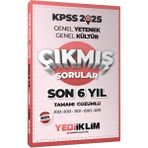 Yediiklim Yayınları 2025 Kpss Gk-gy Son 6 Yıl Tamamı Çözümlü Çıkmış Sorular