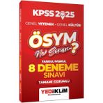 Yediiklim Yayınları 2025 KPSS ÖSYM Ne Sorar Tamamı Çözümlü Fasikül Fasikül 8 Deneme Sınavı