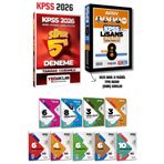 Yediiklim Yayınları 2026 KPSS Lisans Genel 5 Deneme + 9 Fasikül Branş + Tıpkı Basım Çıkmış Sorular ATANIYORUM