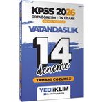 Yediiklim Yayınları 2026 KPSS Ortaöğretim Ön Lisans Vatandaşlık Tamamı Çözümlü 14 Deneme
