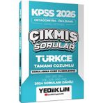 Yediiklim Yayınları 2026 KPSS Ortaöğretim Önlisans Türkçe Konularına Göre Çıkmış Sorular