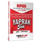 Yediiklim Yayınları 2026 KPSS Ortaöğretim Önlisans Vatandaşlık Çek Kopart Yaprak Test