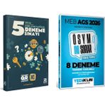 Yediiklim Yayınları 2026 Meb-Ags Tüm Dersler 8 + 5 Deneme Çözümlü Seti 2 Kitap Yediik