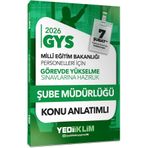 Yediiklim Yayınları 2026 Meb Gys Şube Müdürlüğü Konu Anlatımı