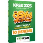 Yediiklim Yayınları KPSS 2023 Eğitim Bilimleri Sınav Bilgisi Tamamı Çözümlü 10 Fasikül Deneme Mesleki Hazırlık