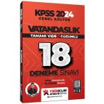 Yediiklim Yayınları - Kpss 2024 Genel Kültür Vatandaşlık Tamamı Video Çözümlü 18 Deneme Sınavı
