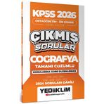 Yediiklim Yayınları KPSS 2026 Ortaöğretim-Önlisans Coğrafya Konularına Göre Çıkmış Sorular 2024 soruları dahil