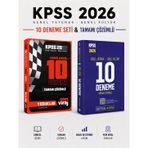 Yediiklim Yayınları + Pegem 2026 Kpss Genel Yetenek Genel Kültür Tamamı 10 Deneme Seti