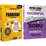 Yediiklim Yayınları Yediiklim 2026 Kpss Bumerang Coğrafya ve Pegem Ezberbozan Paragraf Soru Bankası Seti 2 Kitap