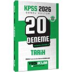 Yediiklim Yayınları Yediiklim 2026 KPSS Genel Kültür Tarih Tamamı Çözümlü 20 Deneme Sınav Bilgisi
