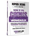 Yediiklim Yayınları Yediiklim 2026 KPSS Vatandaşlık Çıkmış Sorular Son 11 Yıl Konularına Göre Çözümlü Yediiklim Yayınlar