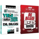 Yediiklim + Yönerge 2026 Kpss Dgs Ales Tyt Ayt Msü 7 Yedi Adımda Dil Bilgisi Konu Anlatımlı Soru Bankası + Taktiklerle 8X25 Deneme 2 Li Set