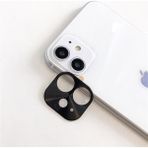 Yediseven Apple iPhone 12 Lens Kamera Koruyucu Alüminyum Metal - Siyah