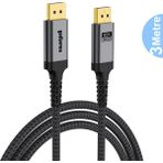 Yediseven Displayport To Displayport Dp 2.1 Görüntü Aktarma Kablosu 16K@60Hz 80GBPS 3 Metre