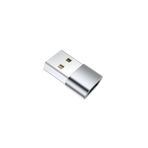 yediseven Usb To Type C Yeni Nesil Şarj Kablosu Başlık Çevirici Dönüştürücü Adaptör Otg Gümüş