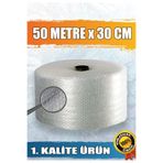yeditepe osmanlı 30 cm x 50 Metre Ambalaj Poşeti Balonlu Havalı Naylon Patpat Taşıma Taşınma Poşeti Naylonu