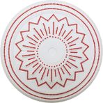Yeditepe Osmanlı Taşlı Başak Desenli Stropiyer Tavan Göbeği - 40 cm - Kırmızı