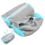 YedZen 2 adet ayakkabı yıkama torbası, 39 x 19 cm, tekrar kullanılabilir ayakkabı, çamaşır torbası, çamaşır makinesi için, ayakkabı torbası, fermuarlı çamaşır filesi, spor ayakkabı, file ayakkabılar