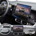 YEE PIN [2 adet] 9H cam çizilmeye karşı dayanıklı koruyucu cam seti, Leapmomtor B10 EV SUV 2025 2026 ile uyumlu, 14,6 inç (14,6 inç) navigasyon ekran koruyucu folyo + 20,8 inç dijital kokpit koruyucu