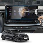 YEE PIN Kia Ceed SW GT Line Proceed GT XCeed 2022-2024 Navigation ile uyumlu koruyucu folyo, 9H sertleştirilmiş cam ekran koruyucu folyo, Kia aksesuarları için (10,25 inç)