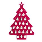 yeeplant LED Işıklı Noel Dekoru için Geri Sayım Takvimi, Keçe Karikatür Noel Ağacı Advent Güzel Komik Ev Asılı Dekor Seti