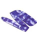 yeeplant Polyester Geniş Kuyruk Zarif Şapkalar Başörtüsü Unisex Moda Rahat Türban Uzun Şal Başörtüsü Şapka, siyah beyaz, XS