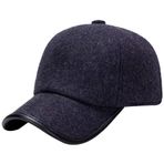 yeeplant Trendy Nefes Moda Erkek Kış Sporları Cap Earflaps Ayarlanabilir Sıcak Açık Beyzbol Şapkası Şapkalar, Koyu Gri324, One Size