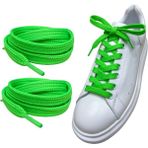 Yefer Store YeferStore 120 cm Yassı Spor Ayakkabı Bağcığı, Sneakers Bağcık, Yassı Ayakkabı Bağcığı 1 Çift - Fıstık Yeşili