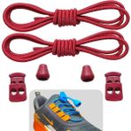 Yefer Store YeferStore Akıllı Bağcık, Pratik Lastikli Ayakkabı Bağcığı, Spor, Çocuk, Klasik ve Bot Bağcığı, 1 Çift - Kırmızı