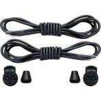 YeferStore Yefer Store Akıllı Bağcık, Pratik Lastikli Ayakkabı Bağcığı, Spor, Çocuk, Klasik ve Bot Bağcığı, 1 Çift - Siyah
