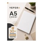 YEFORA A5 Kağıdı 1 adet (30 adet alımda süpriz hediye) | 1 Adet A5 Baskı Kağıdı