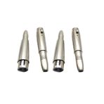 YEGAFE XLR Dişi - 1/4 "Dişi Adaptör, 6.35mm - 3 Pin XLR Soket Ses Konektörü Dişi, XLR - Çeyrek inç Dişi TRS/TS Dönüştürücü Mikrofon DJ Adaptörü (4 Paket)