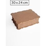 Yegane Concept Ham Mdf, Boyanabilir, Menteşeli, Figürlü Dikdörtgen Kutu, 24X30 cm - Kahverengi