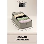 YEGGE 2 ADET Çekmece ve Dolap içi Düzenleyici, Raf Düzenleyici, 40x18x10 Çorap ve Çamaşır Organizer