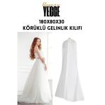 Yegge Elegans Gelinlik Kılıfı, Körüklü Gelinlik Koruma Ve Taşıma Çantası Gelinlik Abiye Gamboç Elbise Hurç