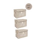 YEGGE Home 3'lü Keçe Kapaklı Mini Kutu Organizer Kutu , Banyo Ve Mutfak Kutusu Kutu Hurç
