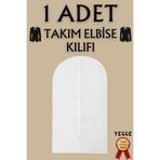 YEGGE Takım Elbise Kılıfı, Kıyafet, Elbise Koruma Taşıma Kılıfı, Beyaz Gamboç , Elbise Hurcu