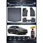 Yek Cars Fiat Egea Hatchback 2019 Model 3D Kokusuz Havuzlu Paspas Takımı ve 3D Bagaj Havuzu - Siyah